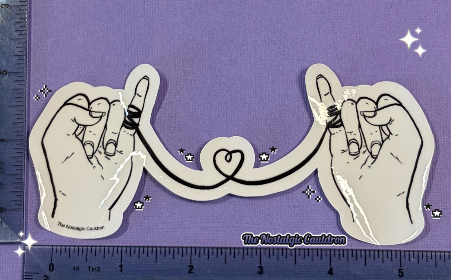 String of Fate - Hands Sticker (Multiple Colors + Pride Editions)