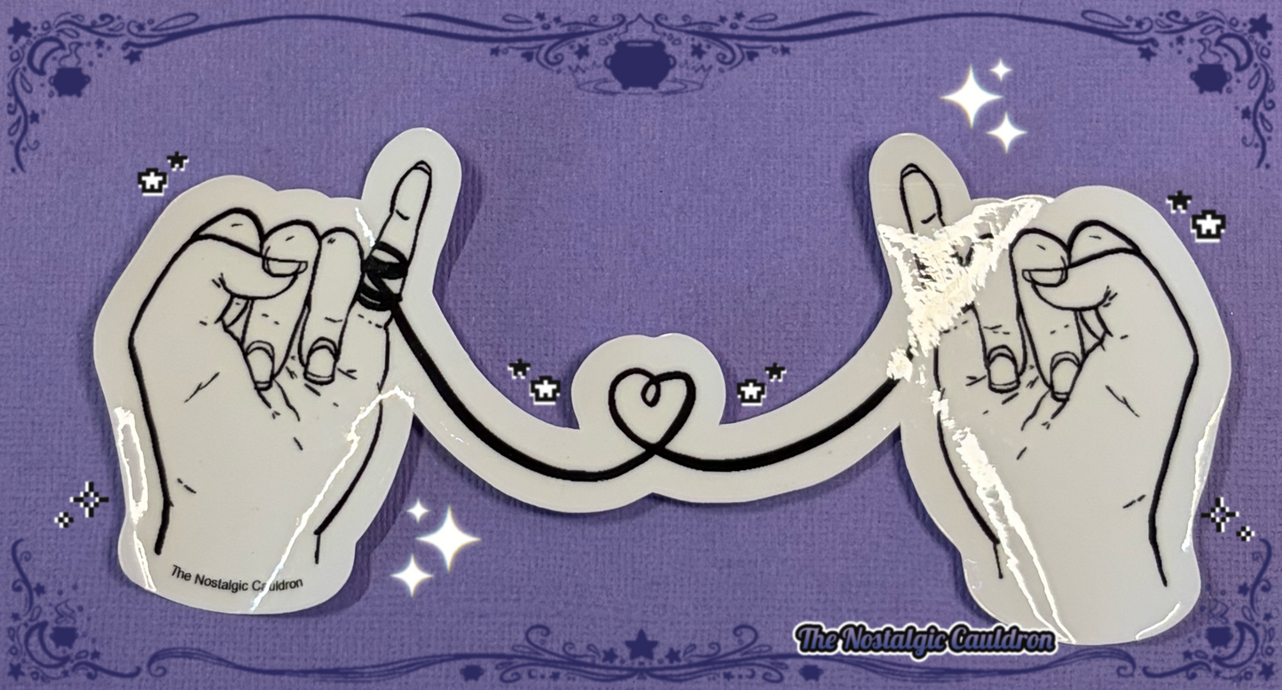 String of Fate - Hands Sticker (Multiple Colors + Pride Editions)