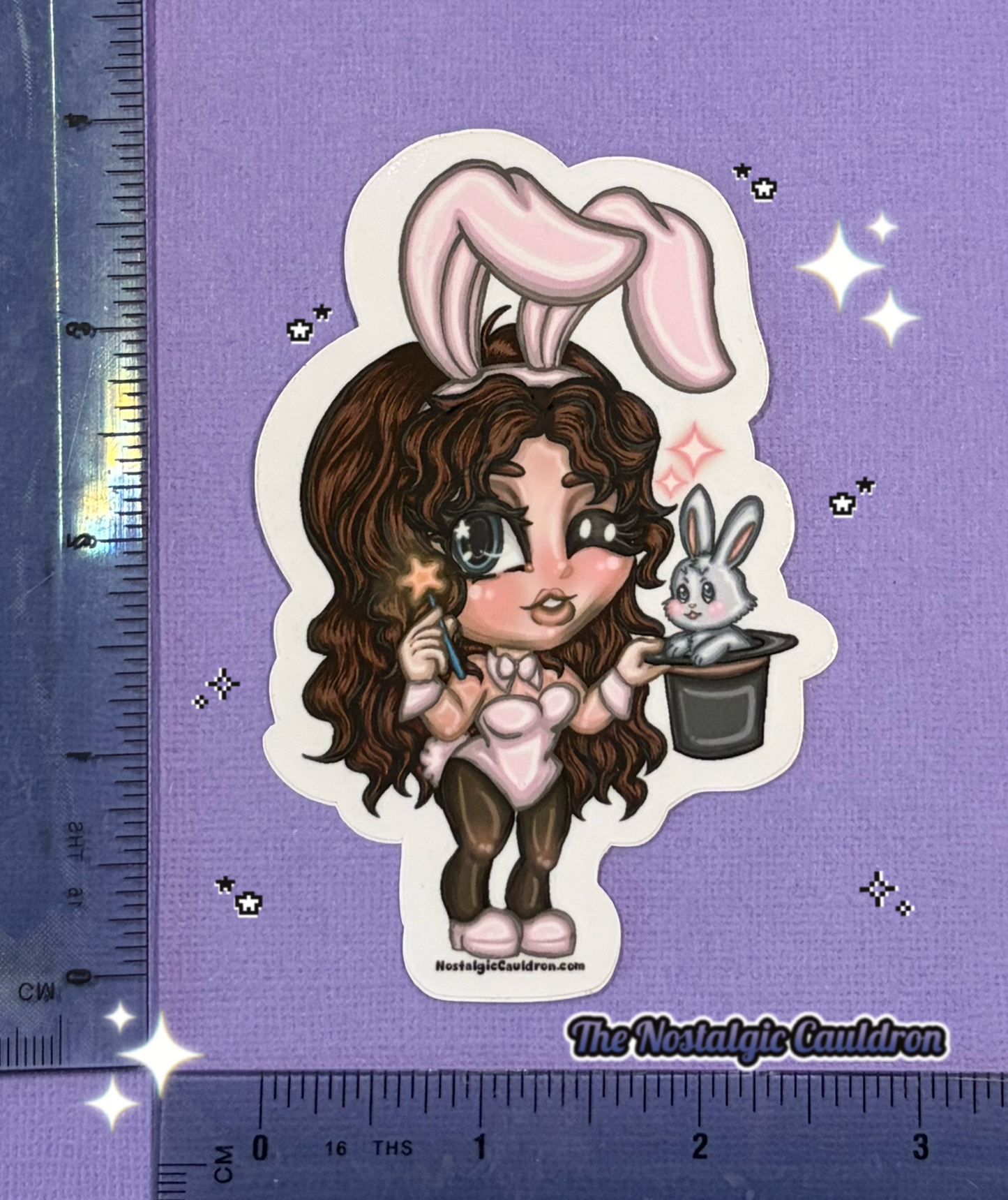 Wand and a Rabbit Sticker