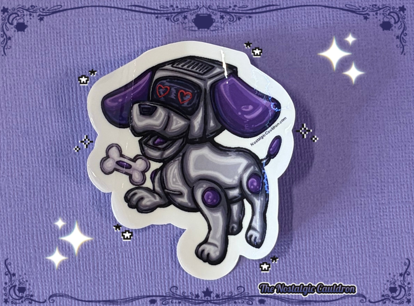 Electronic Toy Dog Sticker