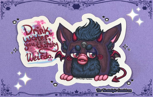 “Thirsty weirdo” - 90’s Electronic Toy Sticker