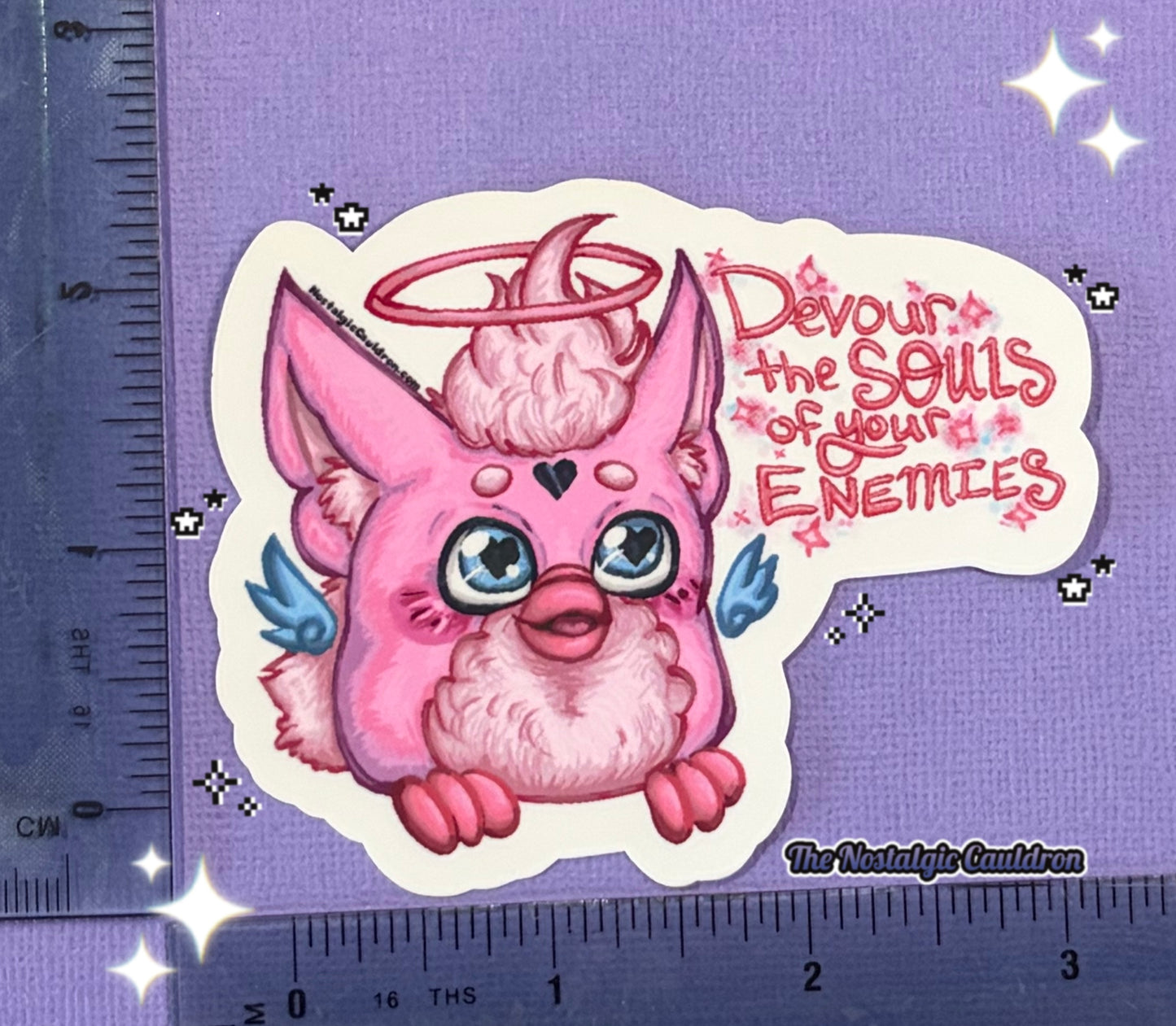 “Devour Souls” - 90’s Electronic Friend Sticker