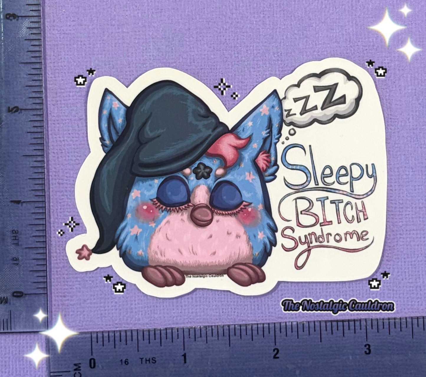 “Sleepy Bitch Syndrome” 90’s Electronic Friend Sticker