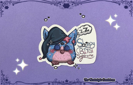 “Sleepy Bitch Syndrome” 90’s Electronic Friend Sticker