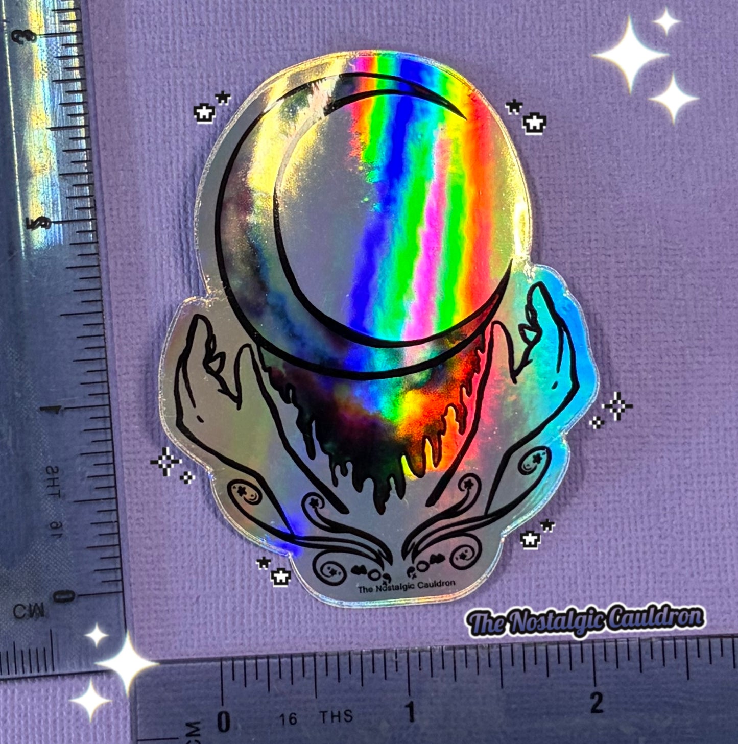 Holographic “Moon Child” Sticker