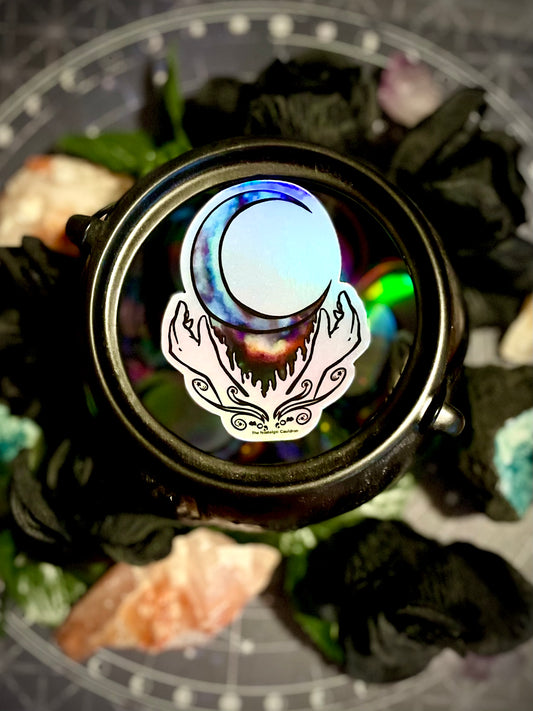 Holographic “Moon Child” Sticker