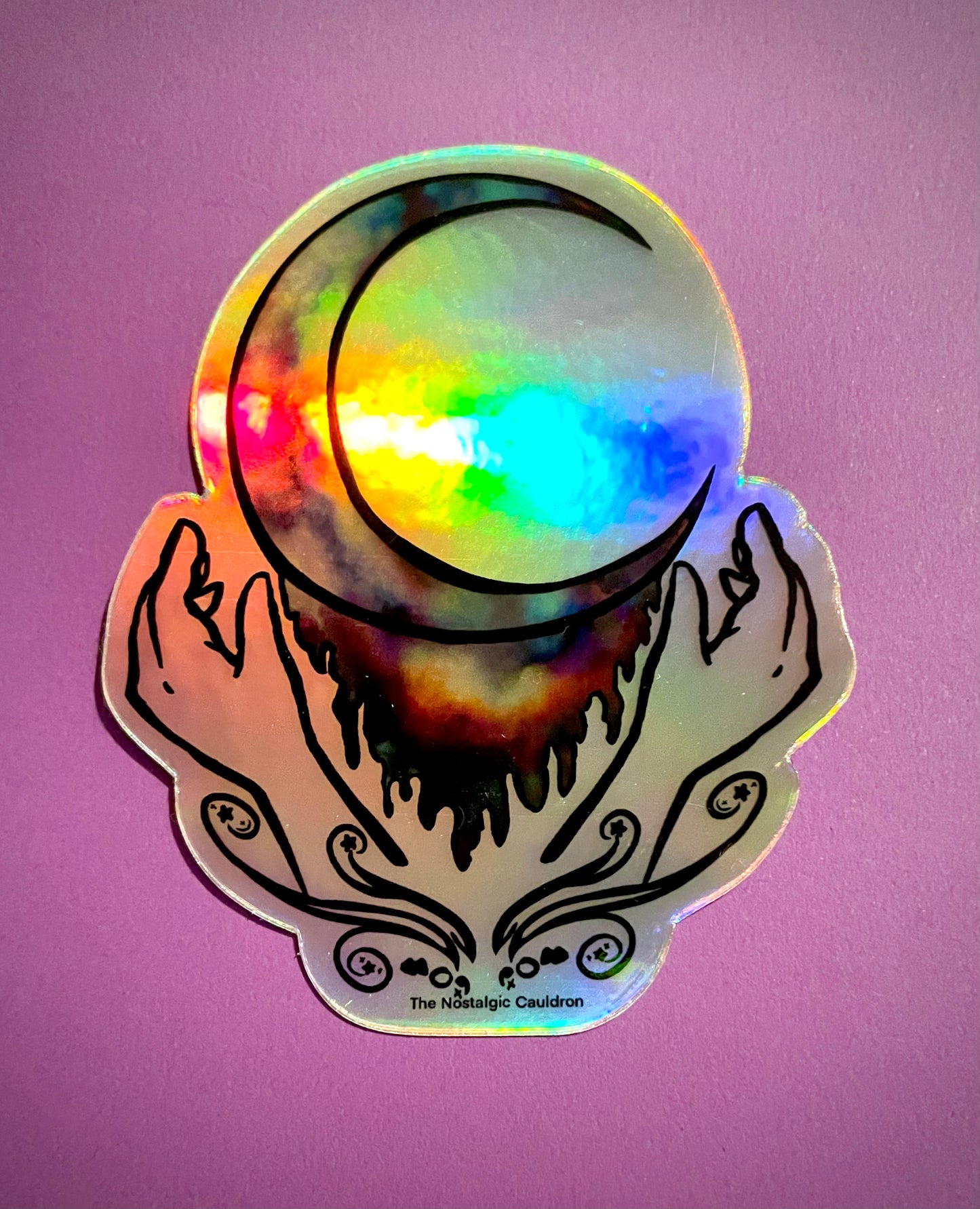 Holographic “Moon Child” Sticker