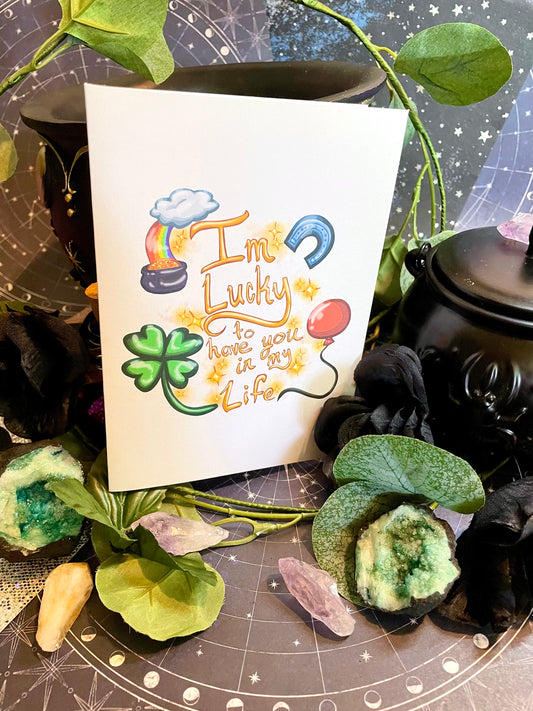 Lucky Charm A7 Greeting Card