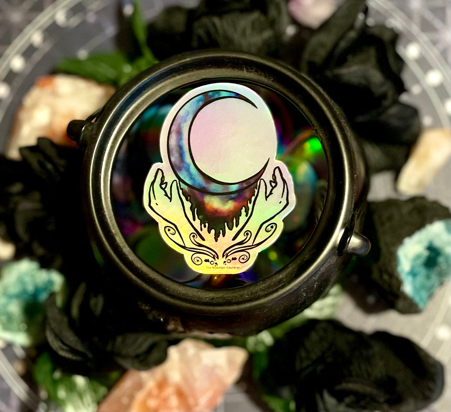 Holographic “Moon Child” Sticker