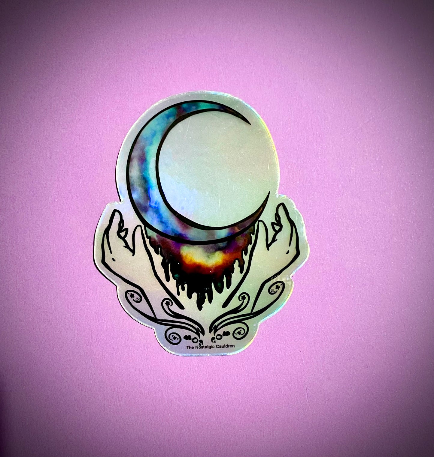 Holographic “Moon Child” Sticker