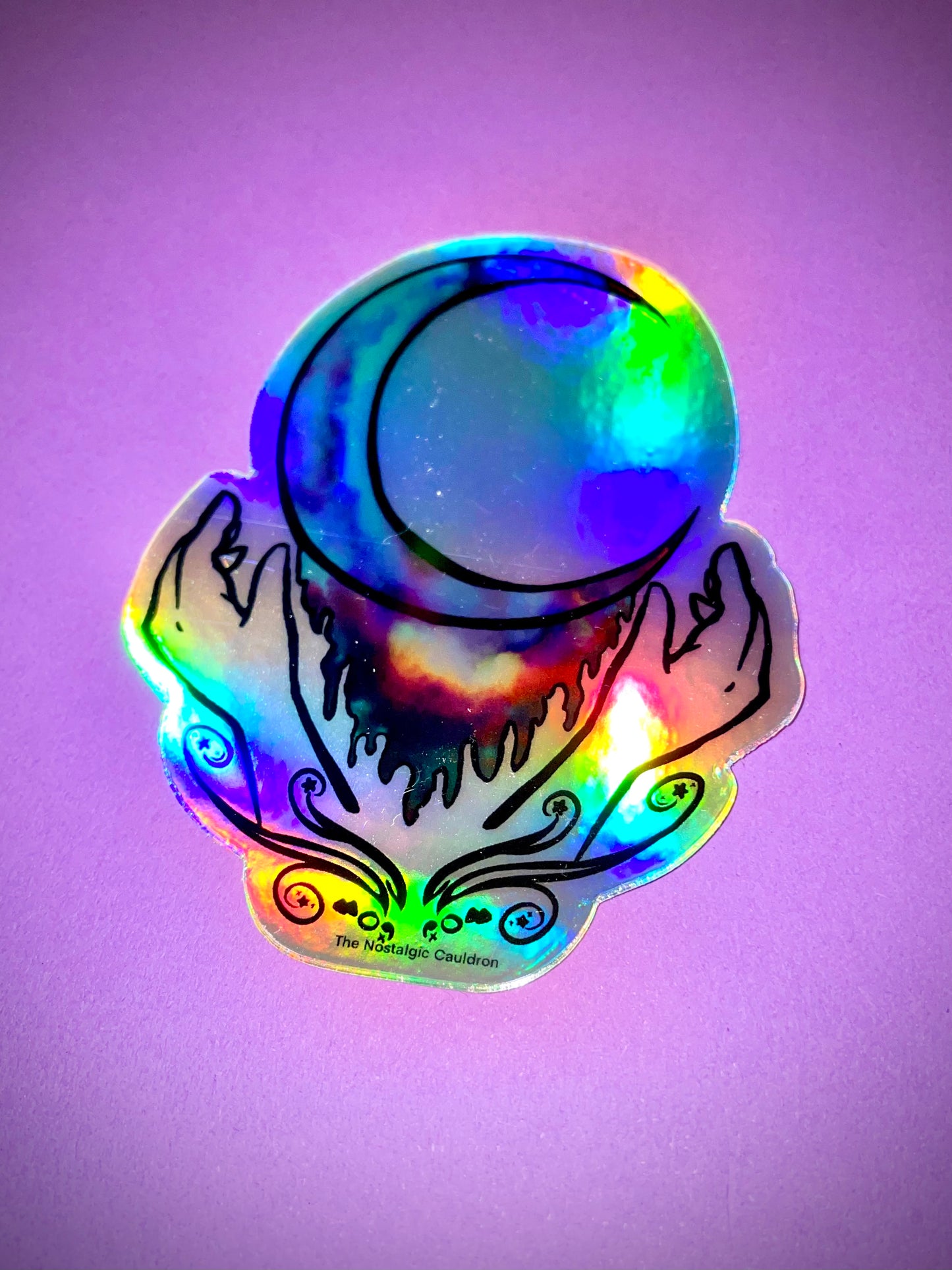 Holographic “Moon Child” Sticker