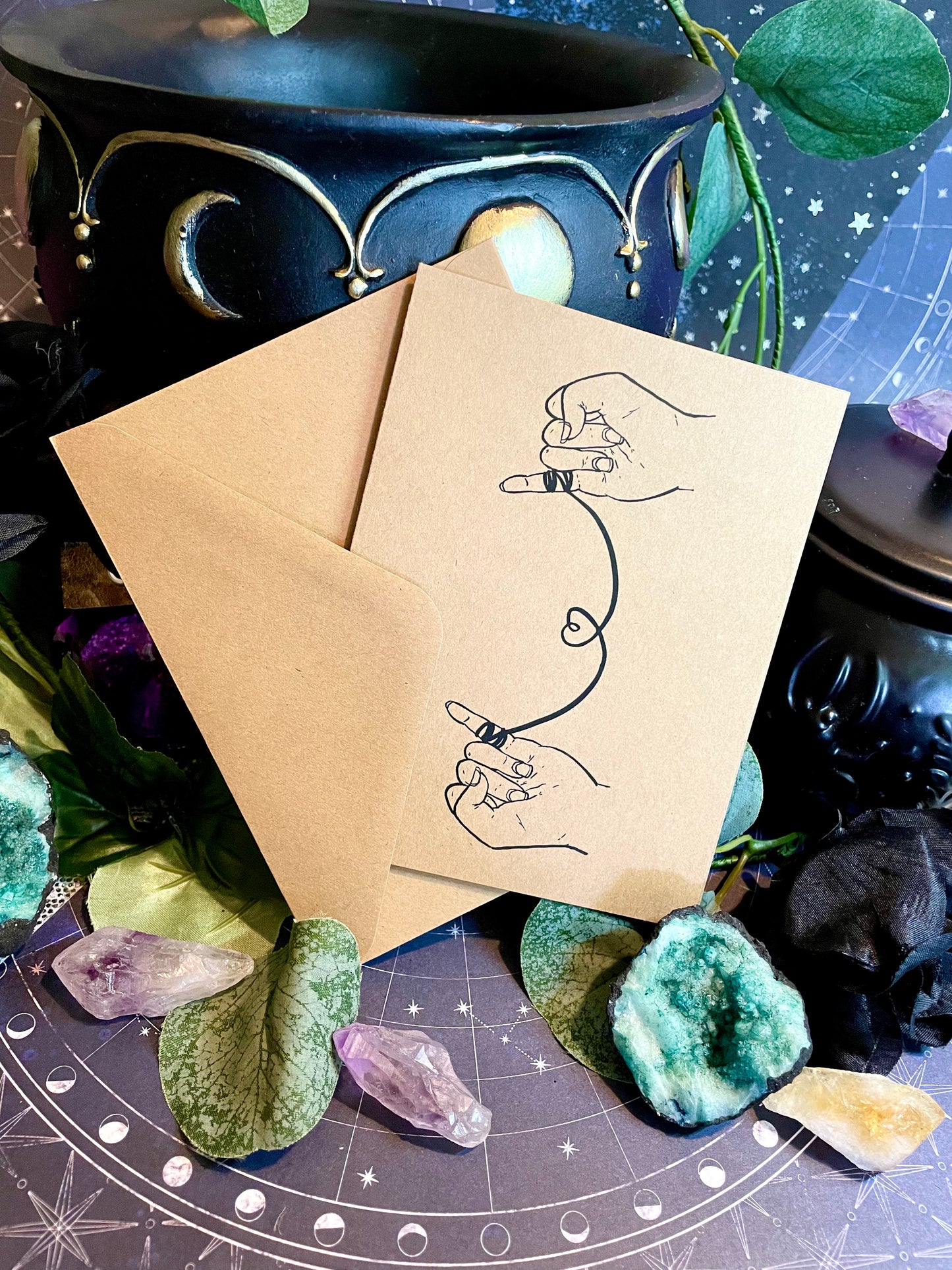 String of Fate A2 Greeting Card [Kraft Paper]