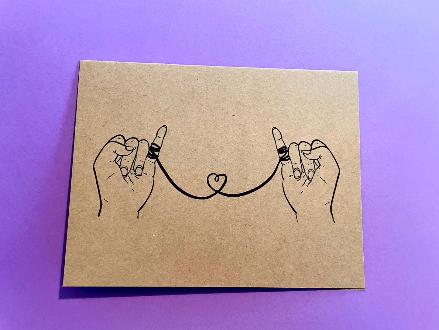 String of Fate A2 Greeting Card [Kraft Paper]