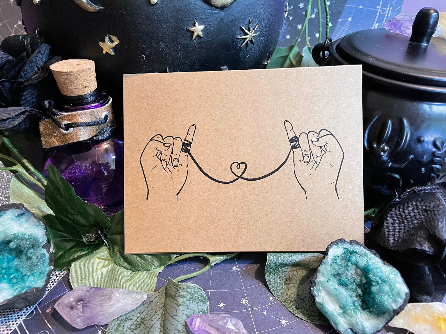 String of Fate A2 Greeting Card [Kraft Paper]