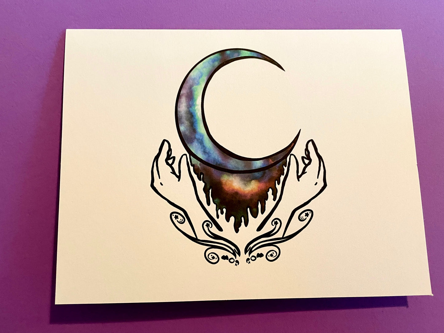 Moon Child A2 Greeting Card